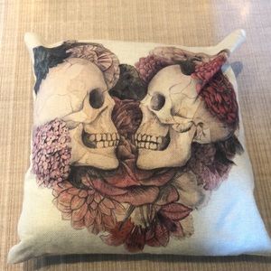 Skeletons in Love Pillow — Custom Made